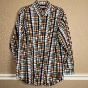 Orvis long sleeve button-down dress shirt size large
